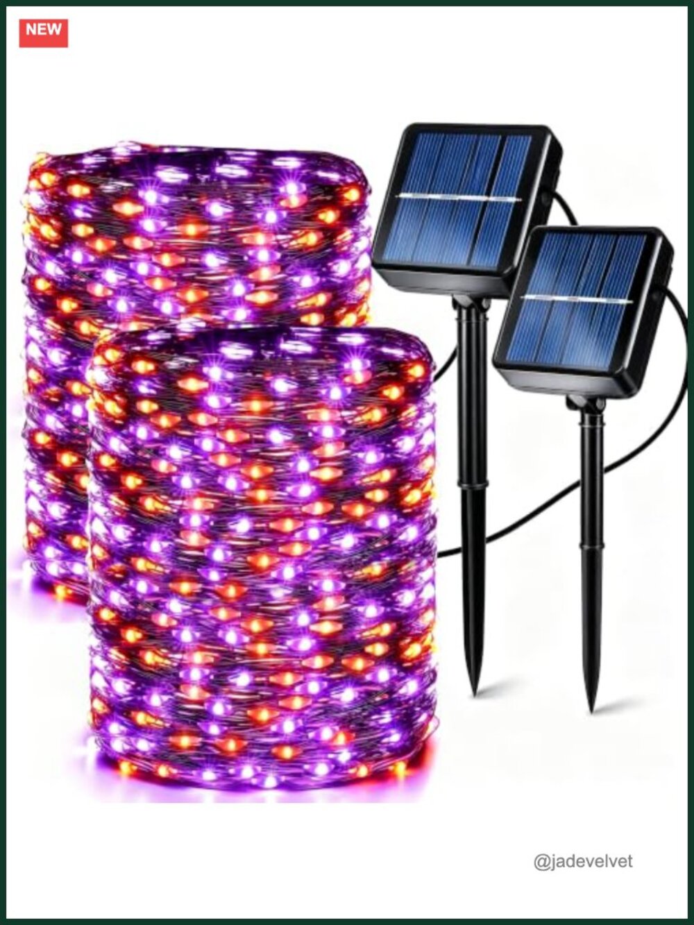 Brizled 240 LED Solar Halloween Lights 2 Pack 39ft Outdoor